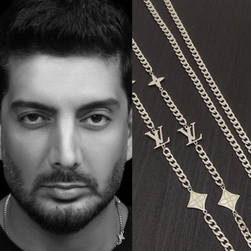 گردنبند طرح لویی ویتون (گردنبند فرزاد فرزین عزیز)